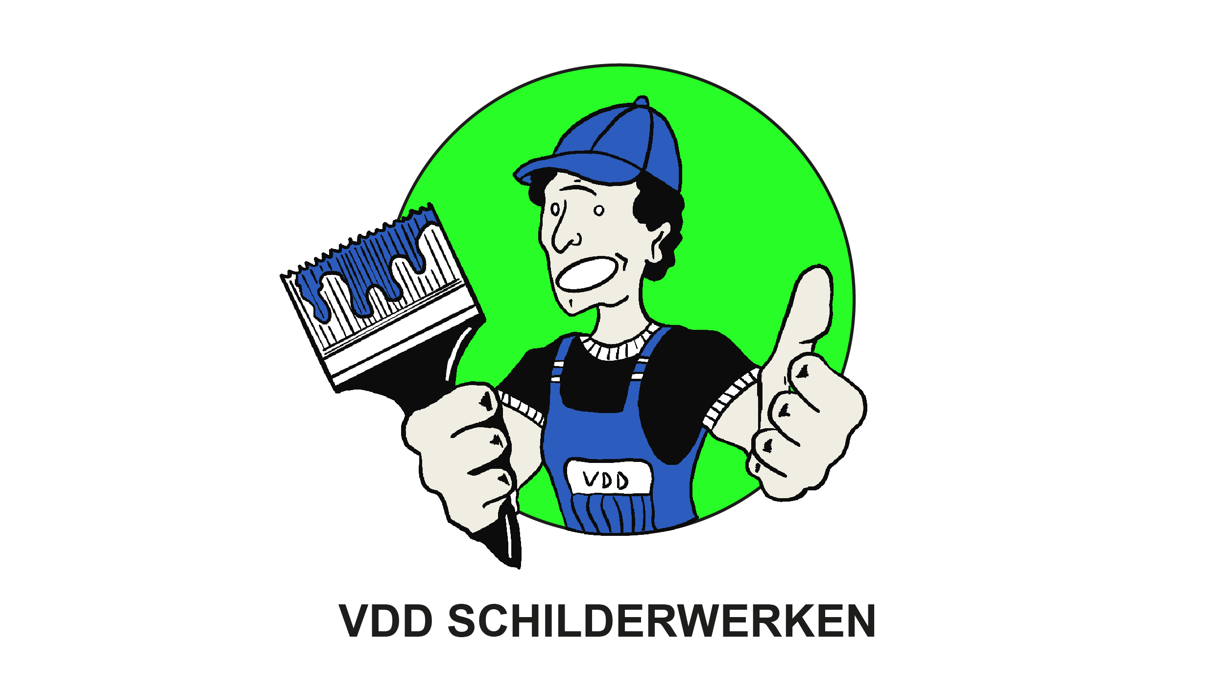 logo VDD Schilderwerken CommV zwart